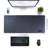 TazTeck Gaming Mouse Pad Anti-Slip Rubber Cloth Surface  Mat Keyboard Pad big table , Blue Honeycomb Long size - Image 5