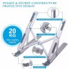 TazTeck Multi-Position Foldable Notebook Bracket Adjustable Aluminum Alloy Laptop Stand Holder Overheat Protection for All Mobiles, Tablets, Laptops, Notebooks, MacBook etc. - Image 5