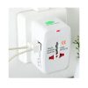 TazTeck Universal Worldwide Travel Adapter Plug with Dual-USB Charging Ports (White) UK US EU AU - Image 3